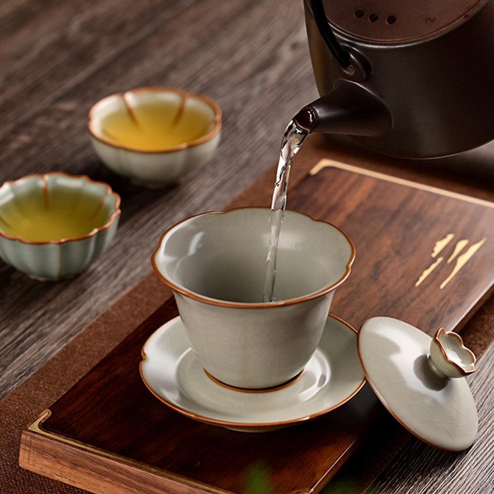 Ru Ware-Chinese Covered Tea Cup(盖碗) - Lapsangstore