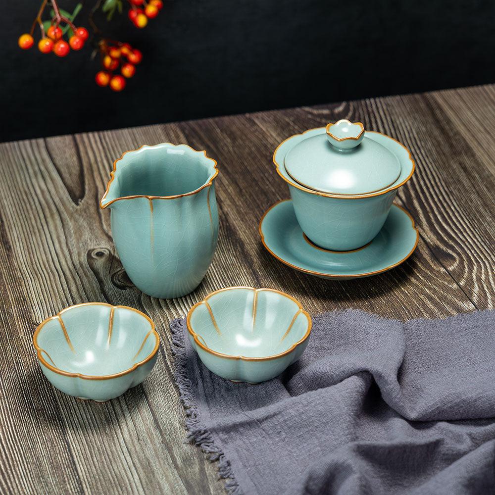 Ru Ware-Plum Blossom Tasting Cup - Lapsangstore