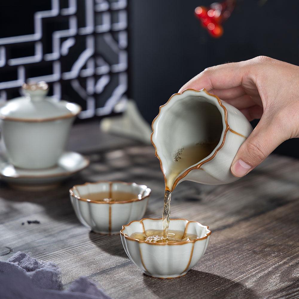 Ru Ware-Sun Flower Tasting Cup - Lapsangstore