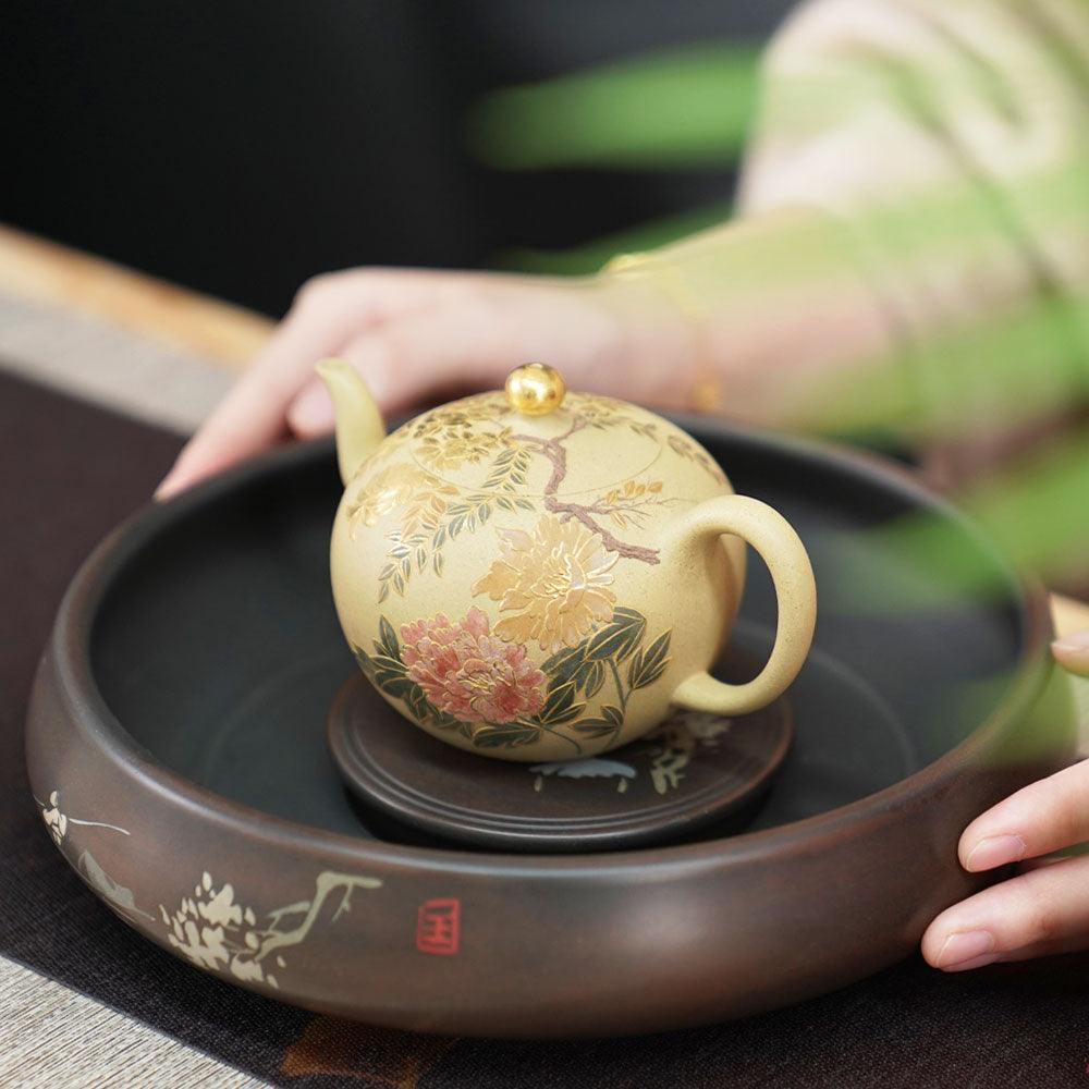 「ZhangYe（张烨）」YiXing宜兴 ZiSha-Pot MeiRenJian-Pot美人肩壶 - Lapsangstore