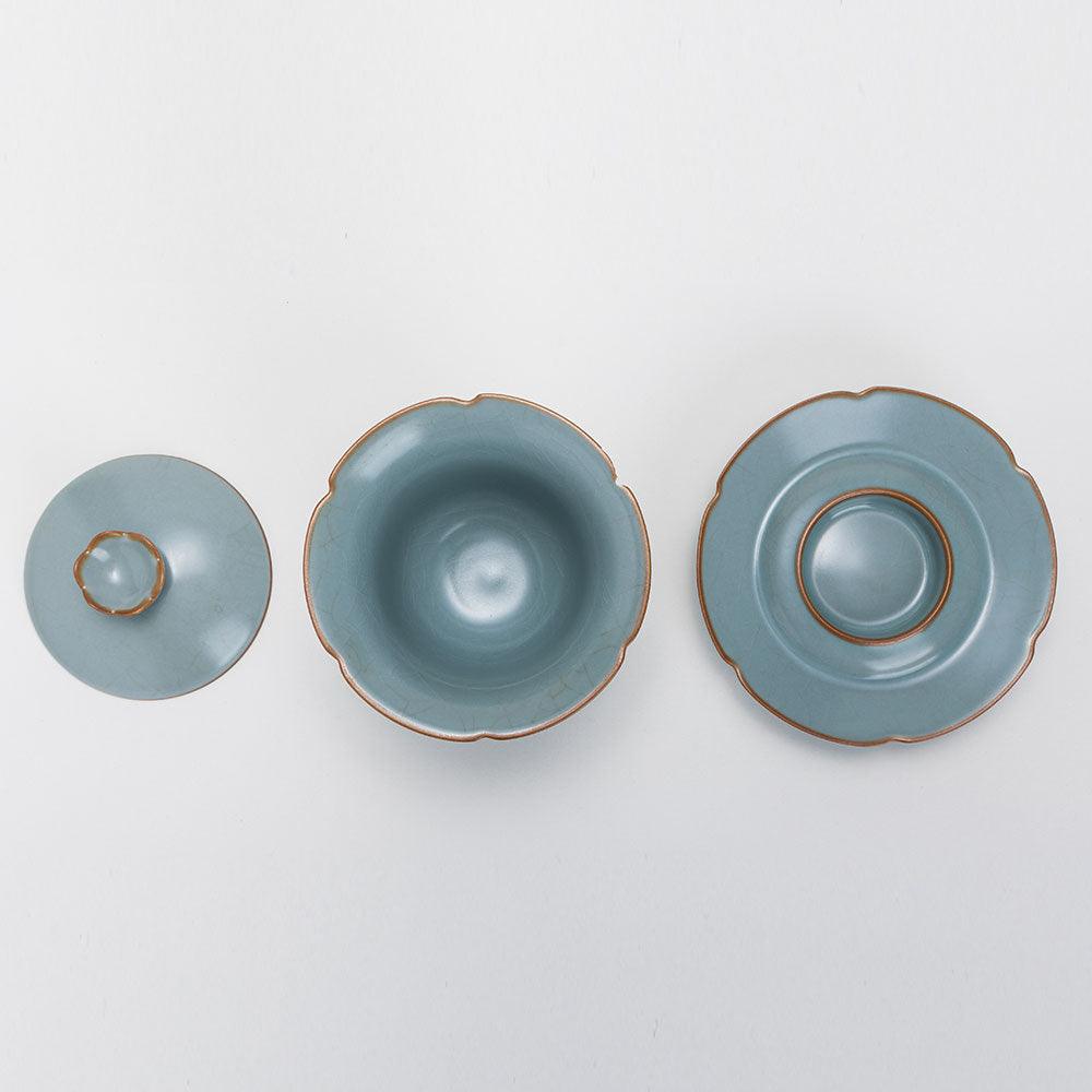 Ru Ware-Chinese Covered Tea Cup(盖碗) - Lapsangstore