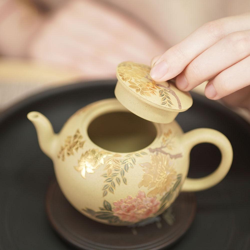 「ZhangYe（张烨）」YiXing宜兴 ZiSha-Pot MeiRenJian-Pot美人肩壶 - Lapsangstore