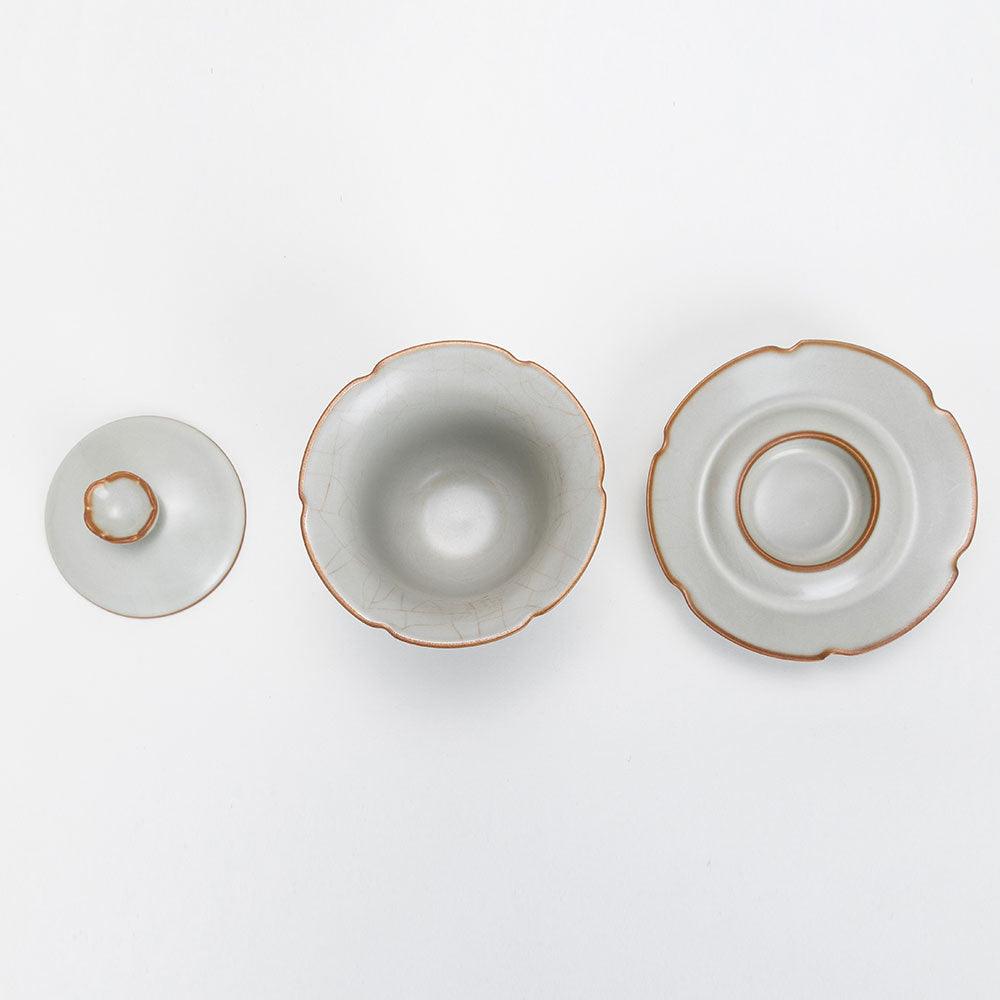Ru Ware-Chinese Covered Tea Cup(盖碗) - Lapsangstore