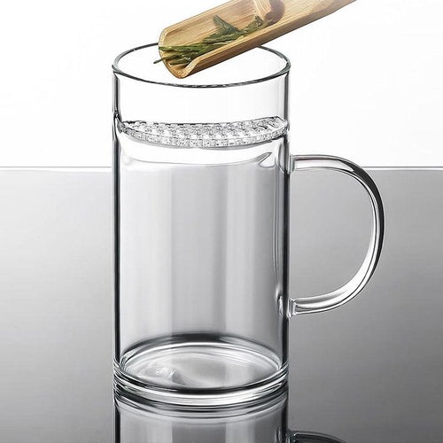 Crescent moon green tea cup with grip 400ml - Lapsangstore