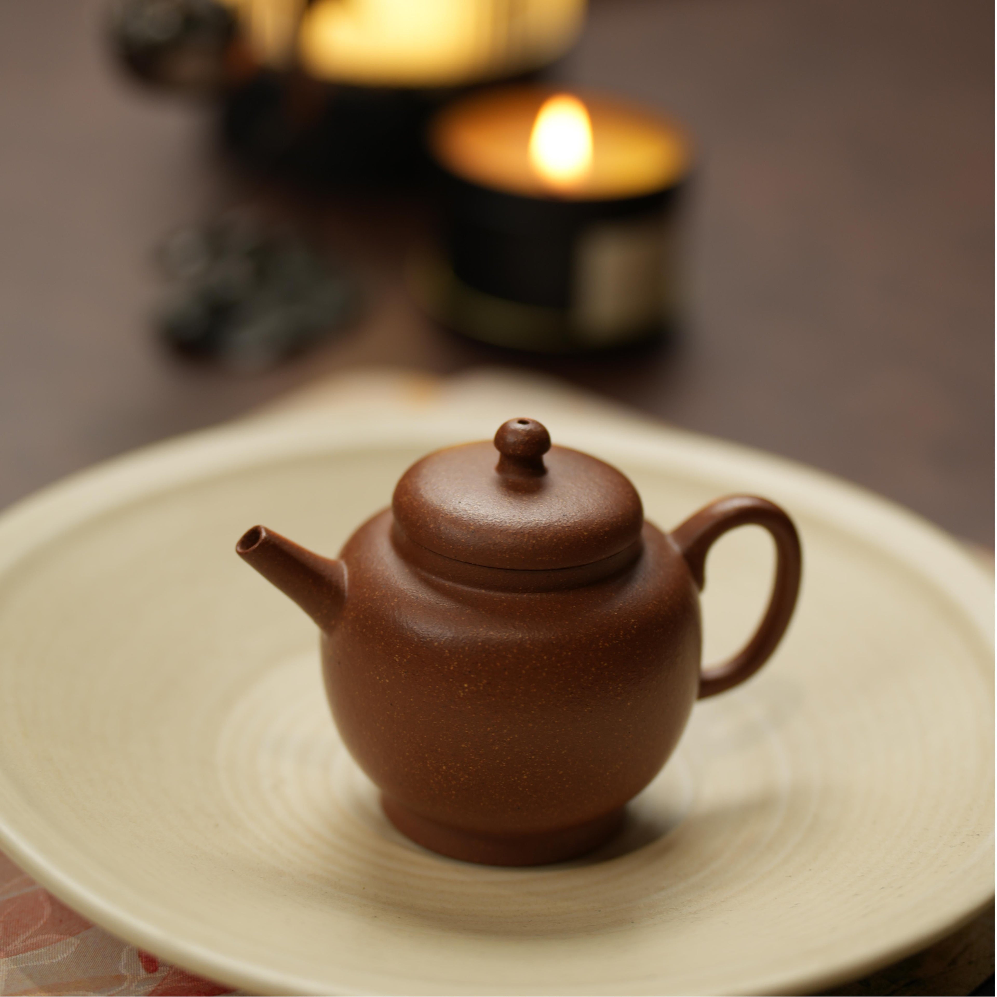 YiXing ZiSha Slope Mud GongDeng Pot 降坡泥宫灯壶 120ml[ZS15]
