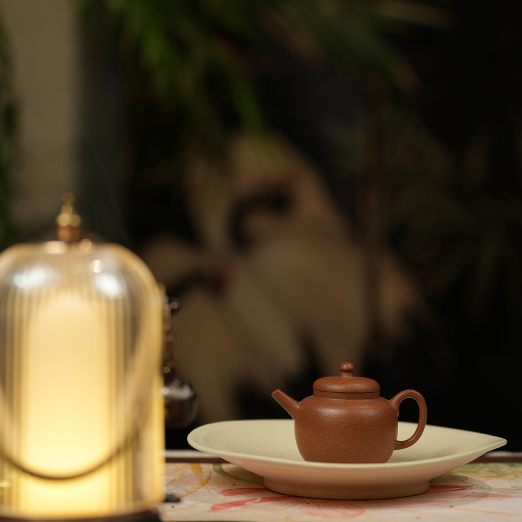 YiXing ZiSha Slope Mud GongDeng Pot 降坡泥宫灯壶 120ml[ZS15]