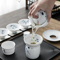 Three Fish Figure Hand-Painted Tea Funnel - Lapsangstore