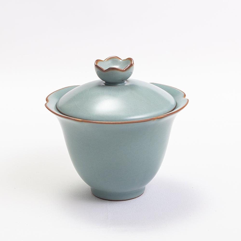Ru Ware Tea Set-2 Tasting Cups+1 Gongdao+1 Gaiwan - Lapsangstore
