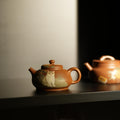 YiXing ZiSha Slope Mud Shipiao Cat Teapot 石瓢壶-猫图120ml[ZS78]