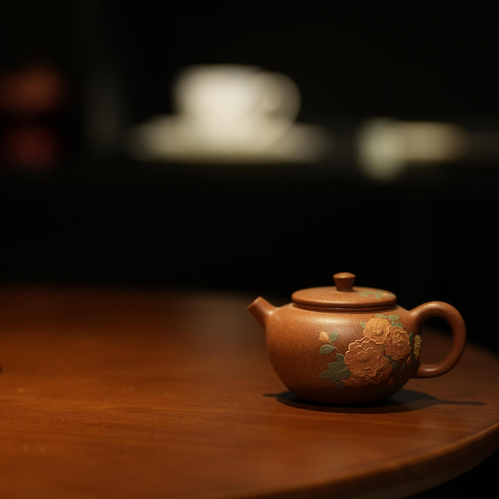 YiXing ZiSha Slope Mud Small Round Beaded Pot小圆珠壶 125ml[ZS89]