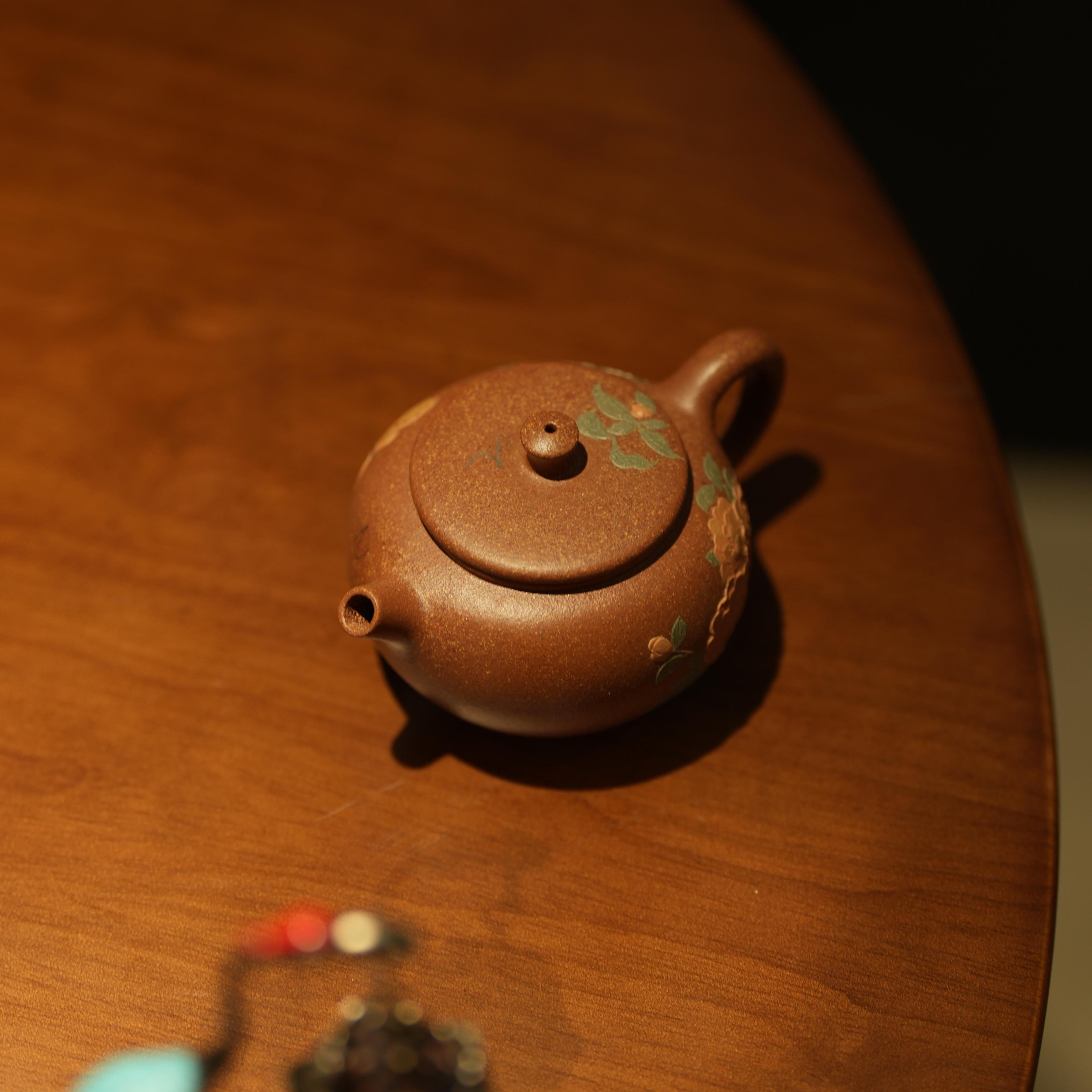 YiXing ZiSha Slope Mud Small Round Beaded Pot小圆珠壶 125ml[ZS89]