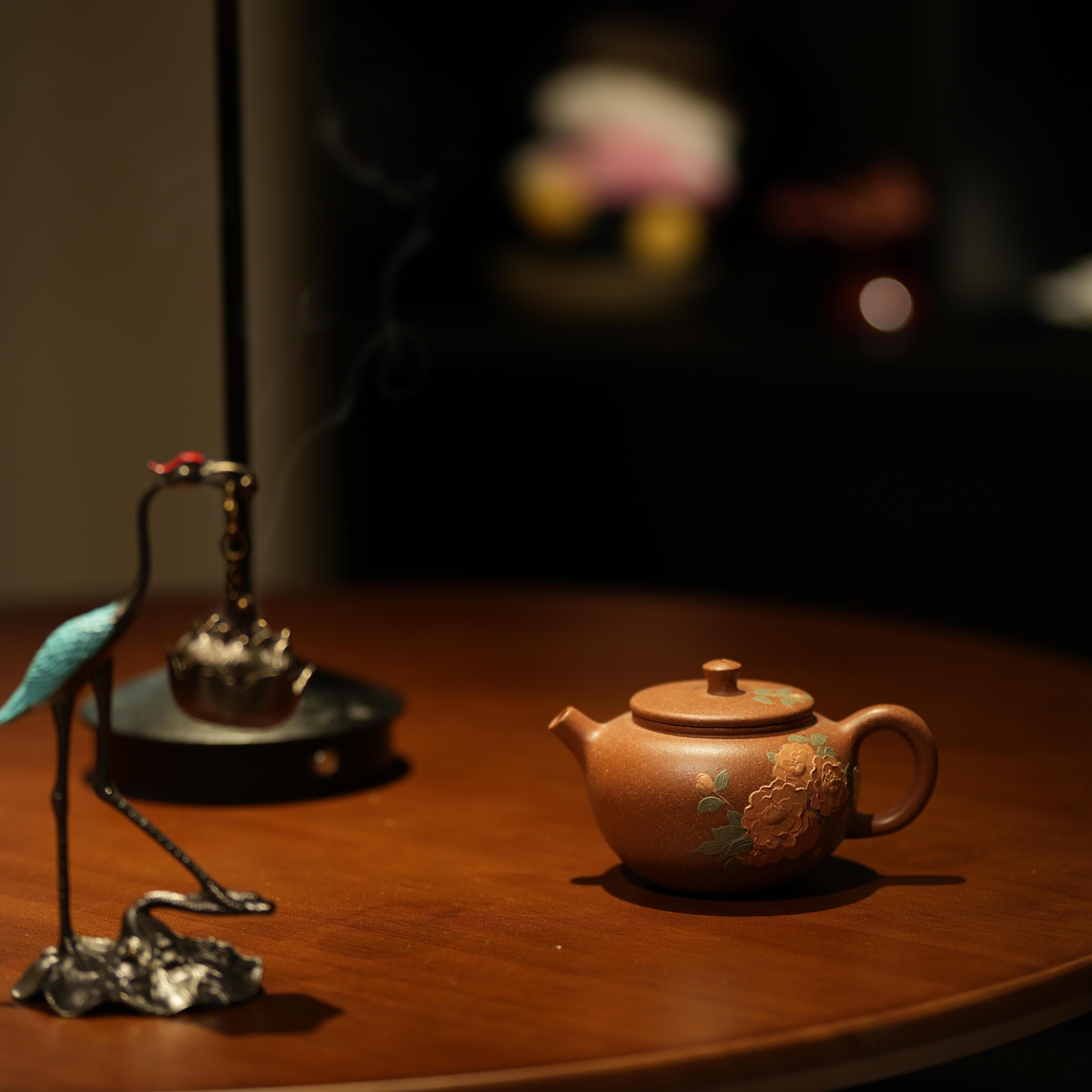YiXing ZiSha Slope Mud Small Round Beaded Pot小圆珠壶 125ml[ZS89]
