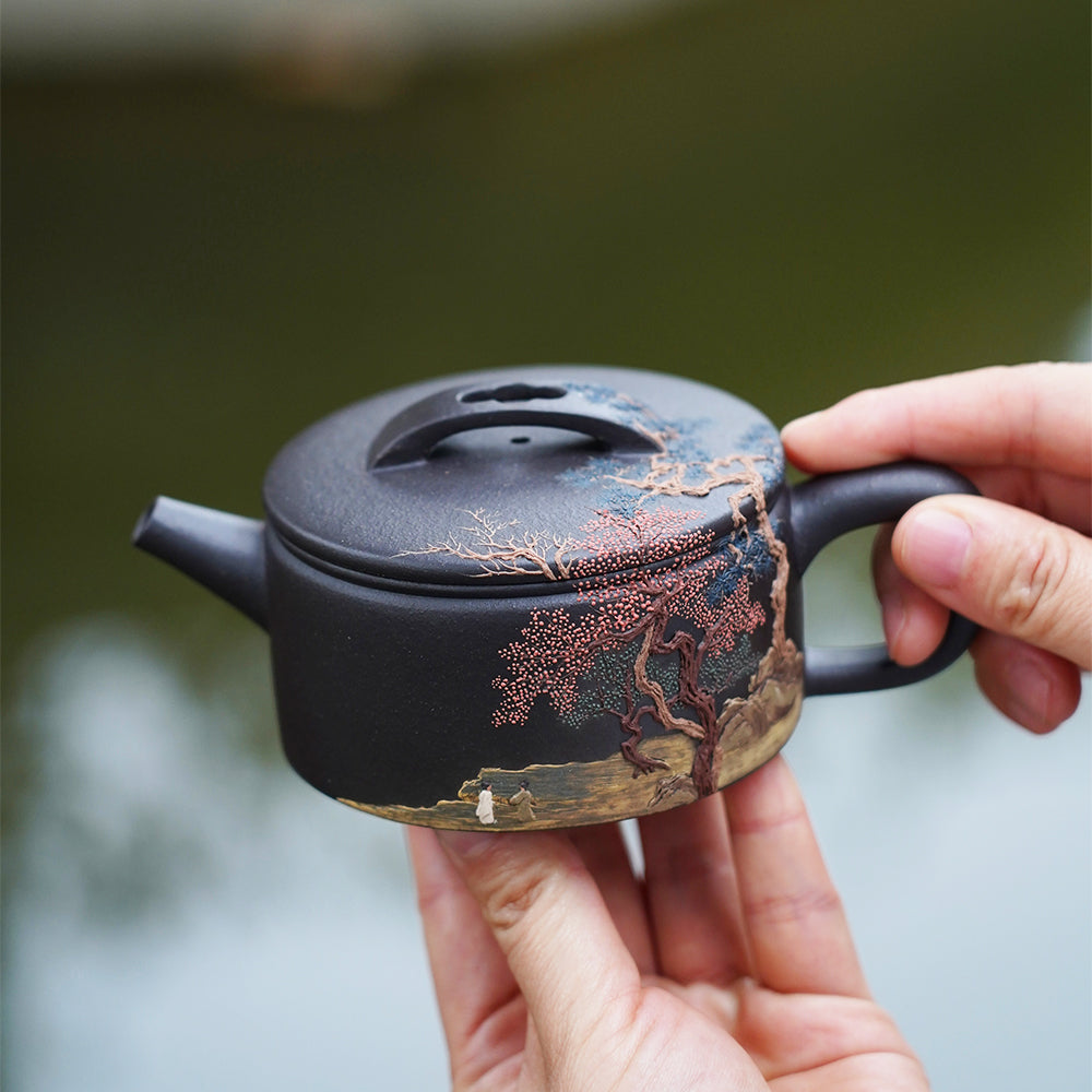 YiXing ZiSha宜兴紫砂壶 HanWa Pot 汉瓦壶 [ZS23]