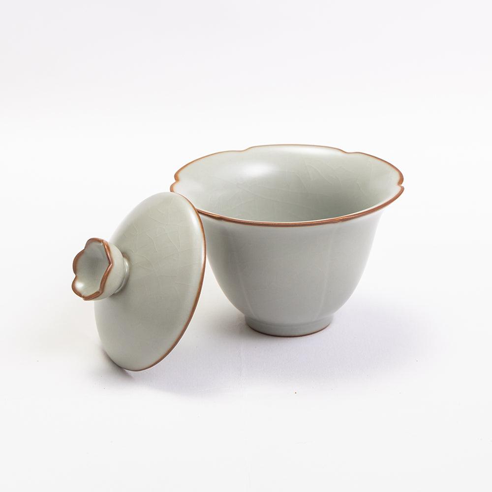Ru Ware Tea Set-2 Tasting Cups+1 Gongdao+1 Gaiwan - Lapsangstore