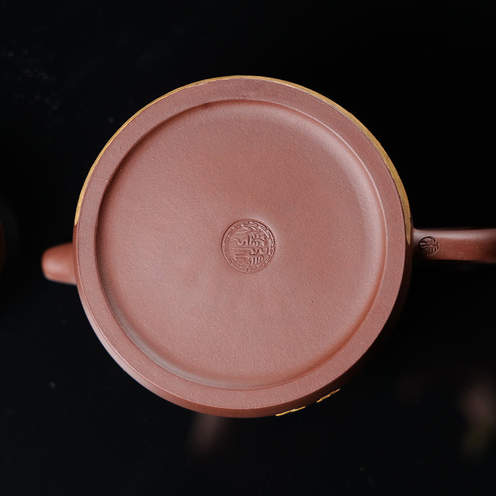 YiXing ZiSha宜兴紫砂 Flying Qin Quan teapot 飞天秦权壶[ZS05]