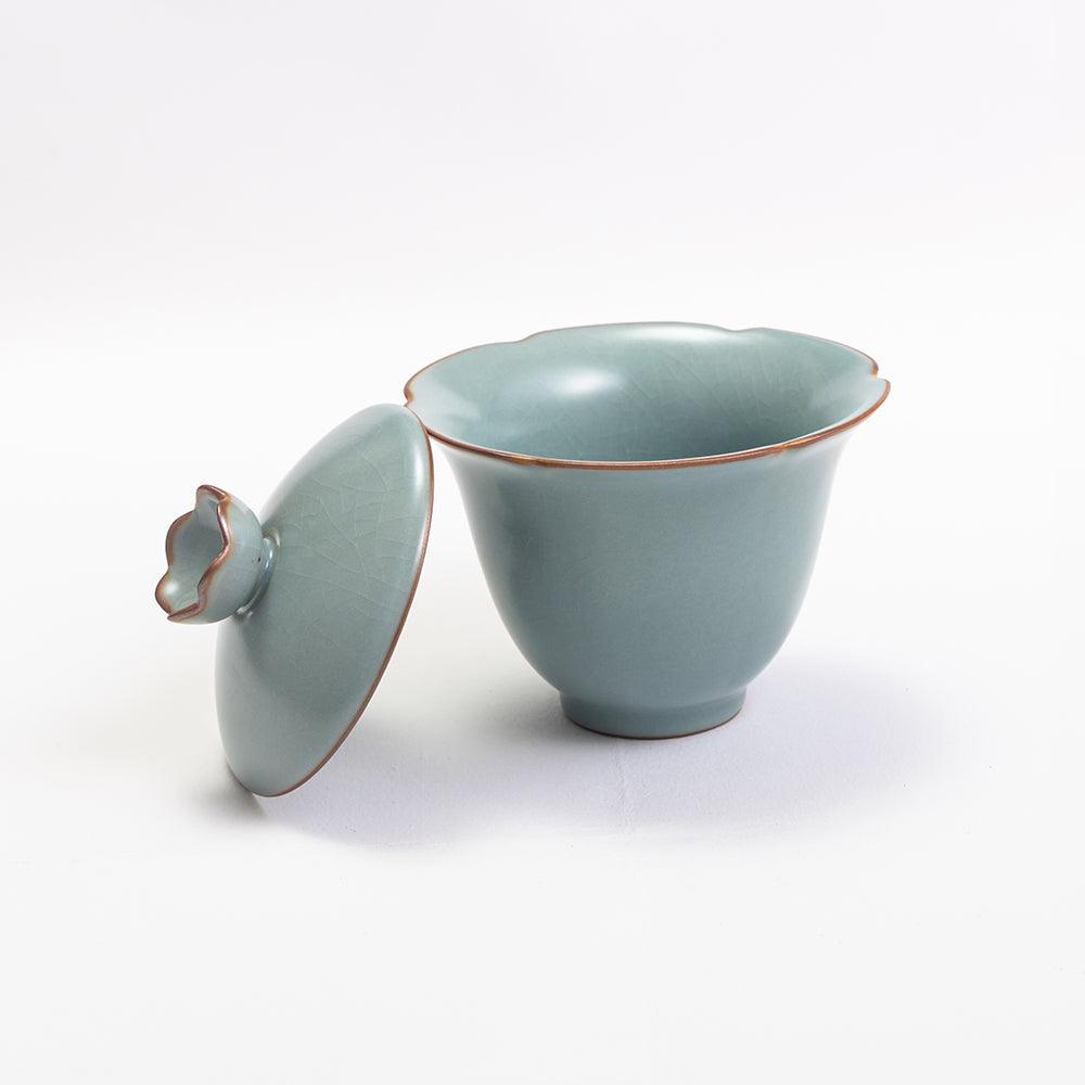 Ru Ware Tea Set-2 Tasting Cups+1 Gongdao+1 Gaiwan - Lapsangstore