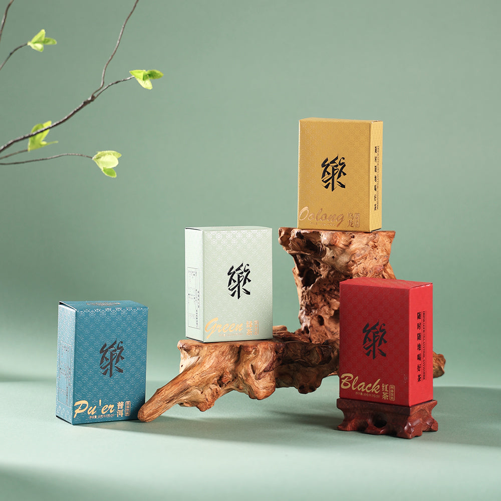 [TP02]Instant Tea Powder Black&Green&Oolong&Pu'er Tea 0.5g*20 Bags