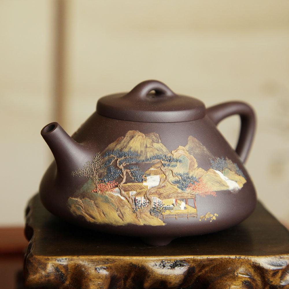 「ZhangYe（张烨）」YiXing宜兴 ZiSha-Pot ShiPiao-Pot石瓢壶 - Lapsangstore