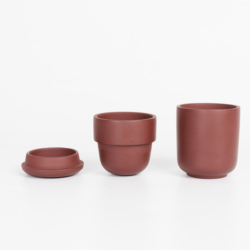 Travel&Office Zisha tea set made by Yixing purple clay 160ml[TS22]