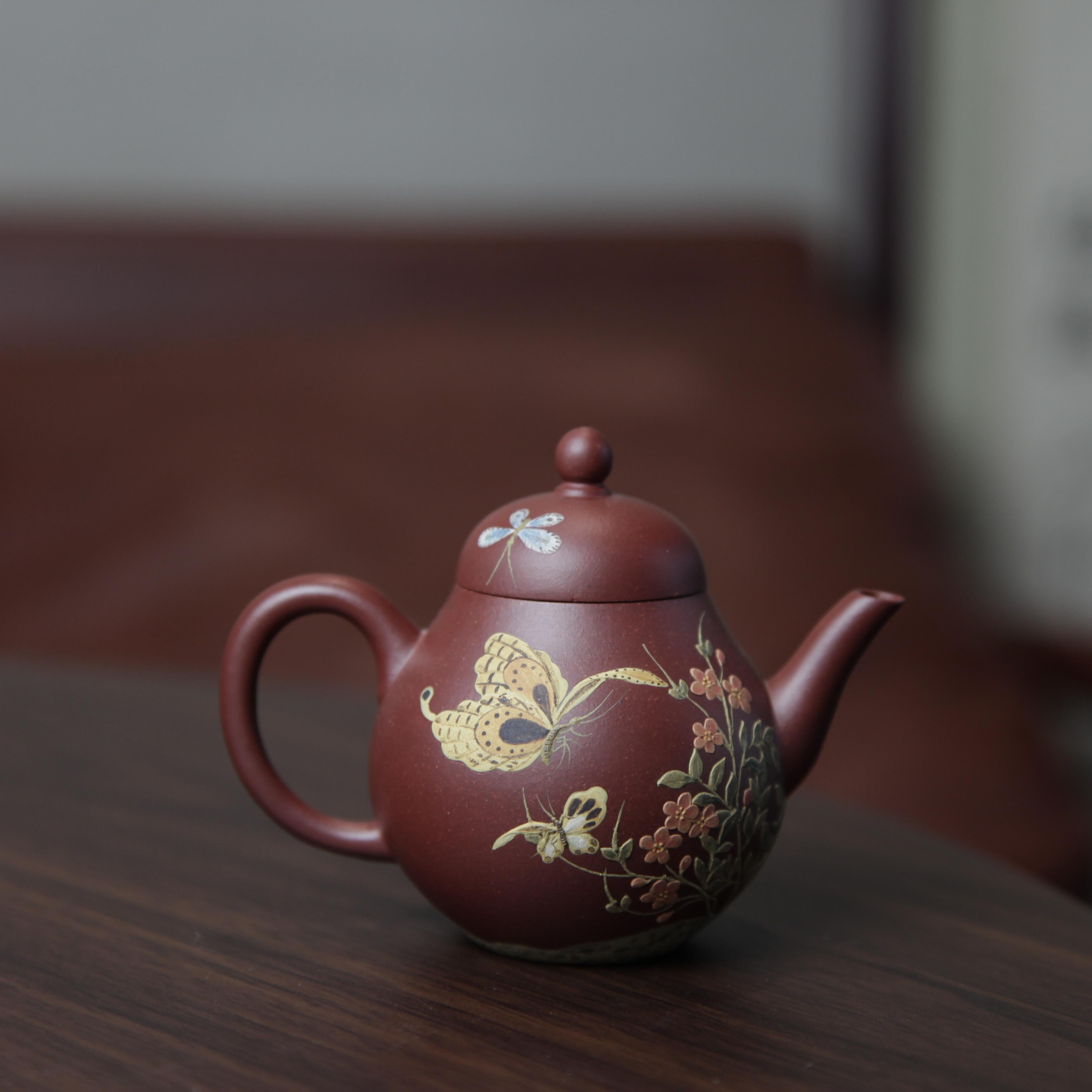 YiXing ZiSha Red Purple Clay Pear-shaped Teapot 红紫泥梨形壶[ZS68]