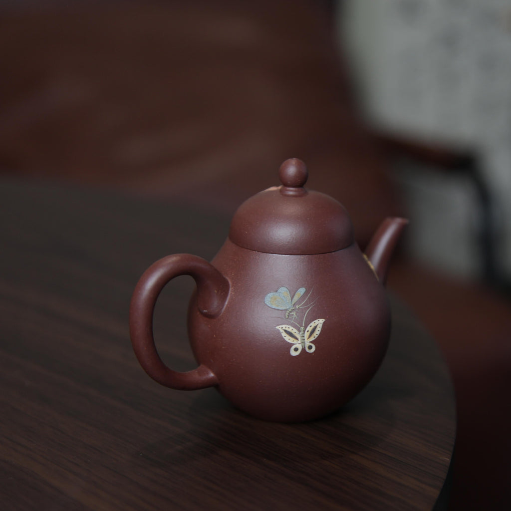 YiXing ZiSha Red Purple Clay Pear-shaped Teapot 红紫泥梨形壶[ZS68]