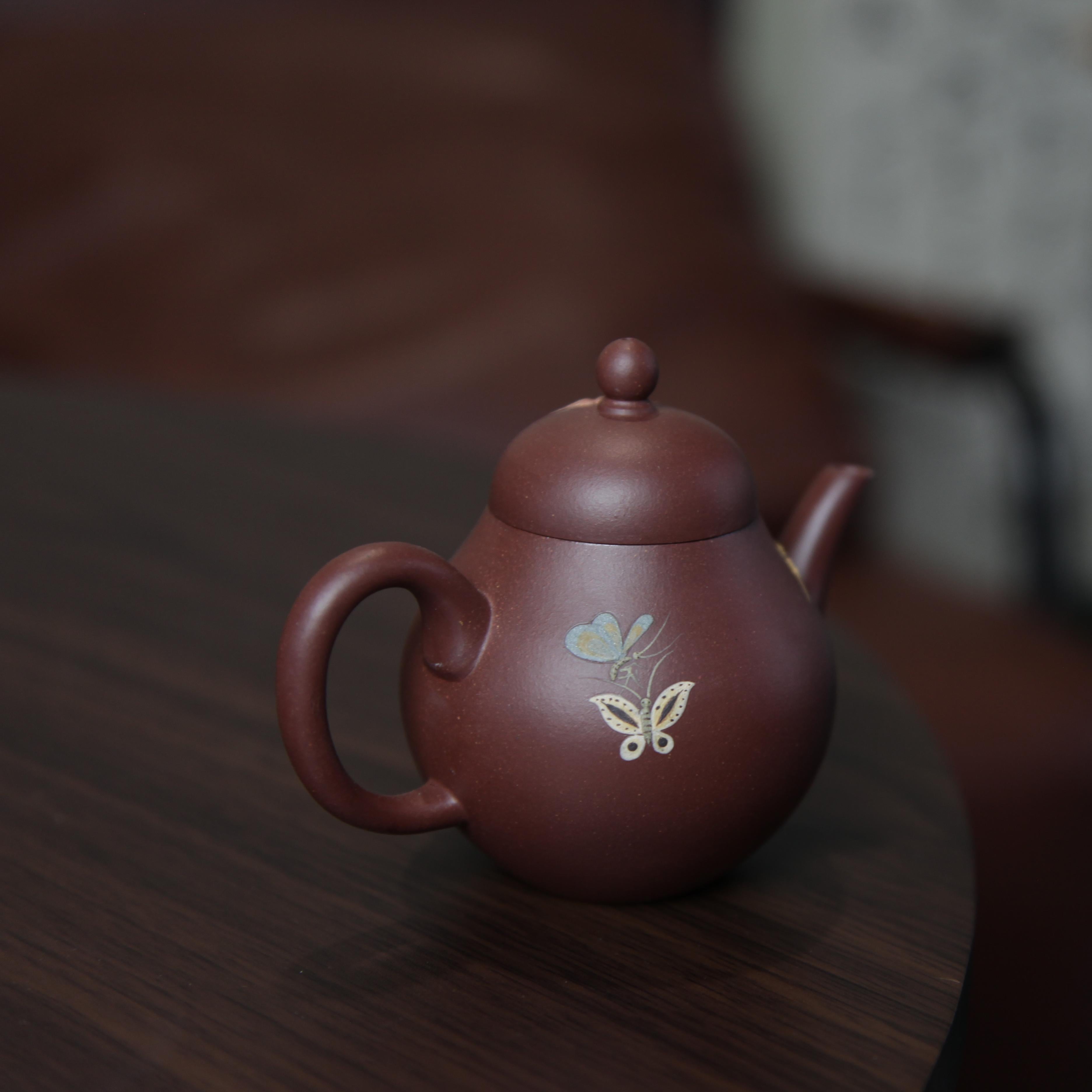 YiXing ZiSha Red Purple Clay Pear-shaped Teapot 红紫泥梨形壶[ZS68]