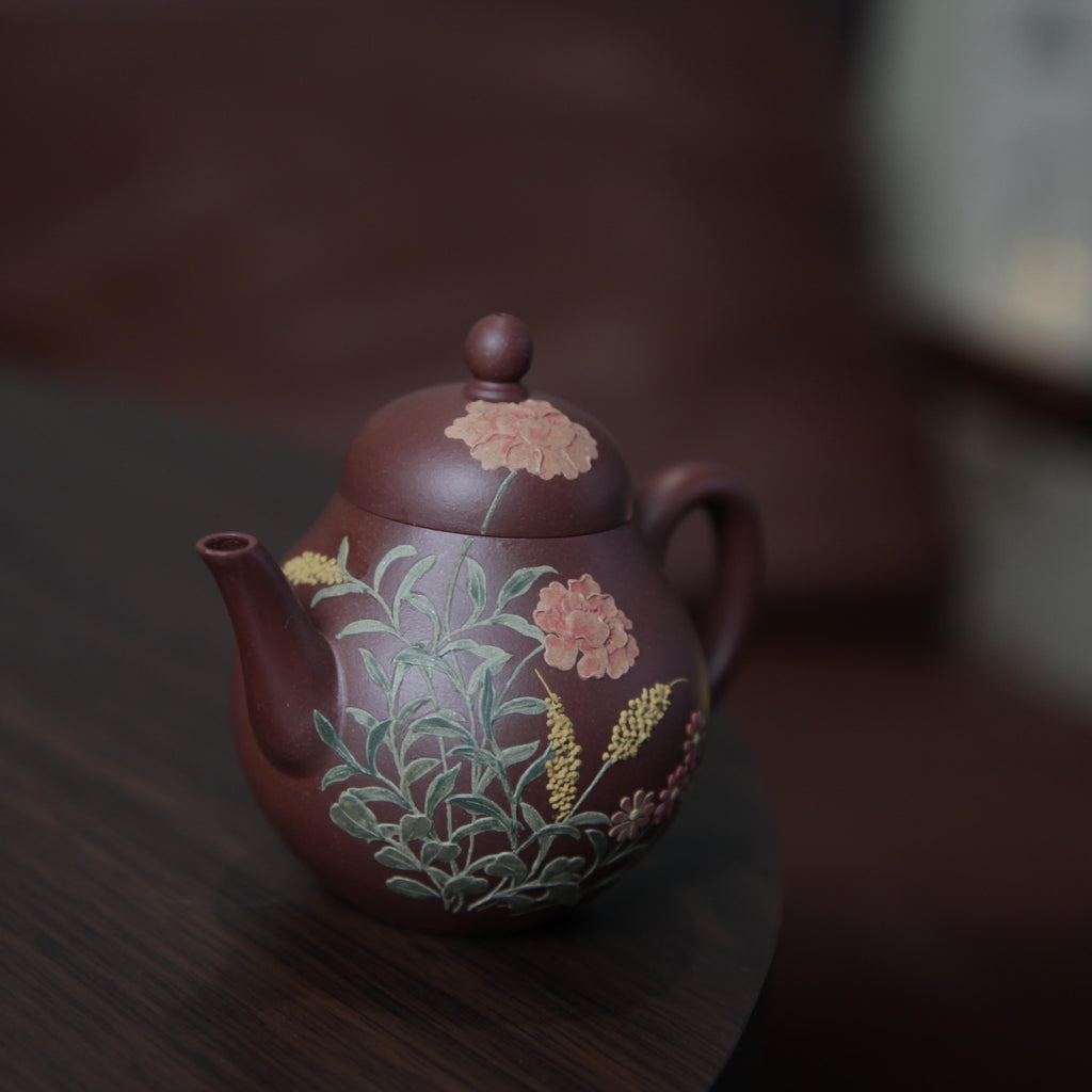 YiXing ZiSha Red Purple Clay Pear-shaped Teapot 红紫泥梨形壶[ZS68]