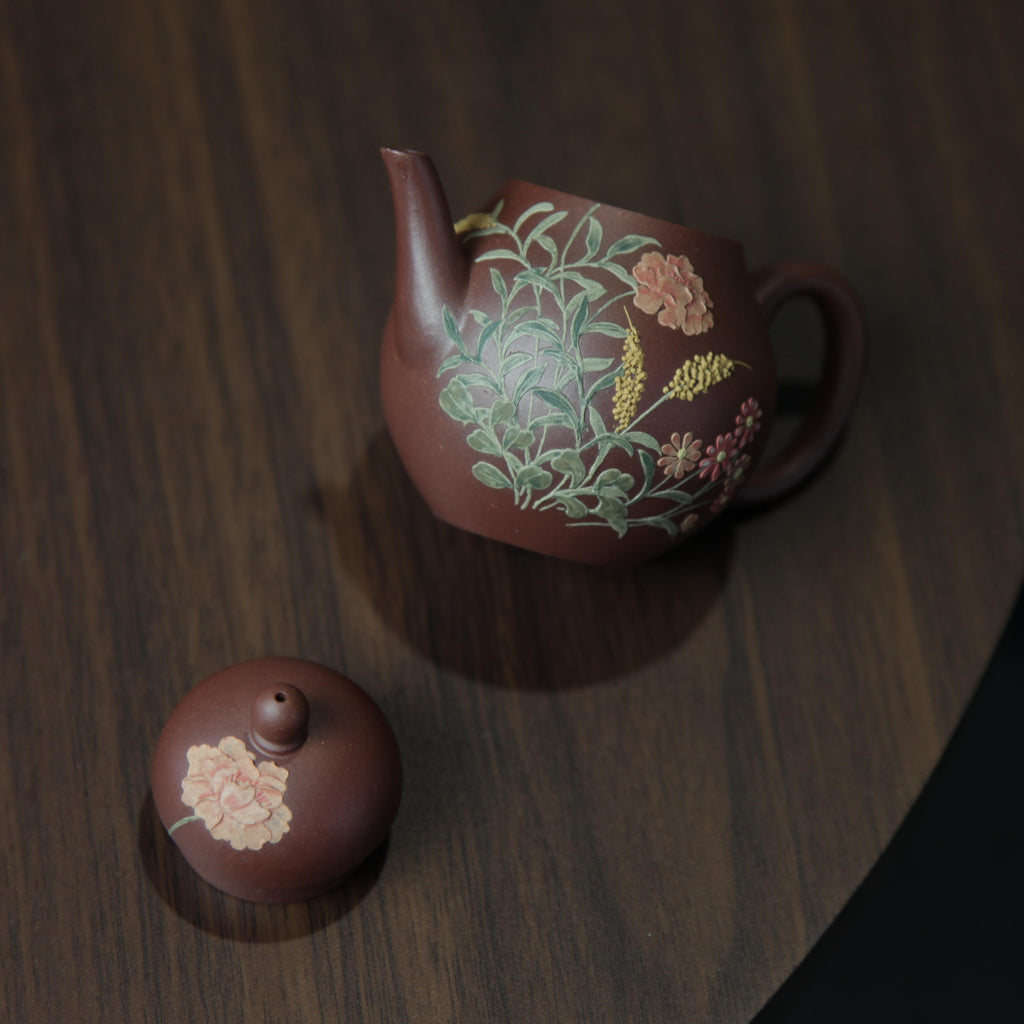 YiXing ZiSha Red Purple Clay Pear-shaped Teapot 红紫泥梨形壶[ZS68]