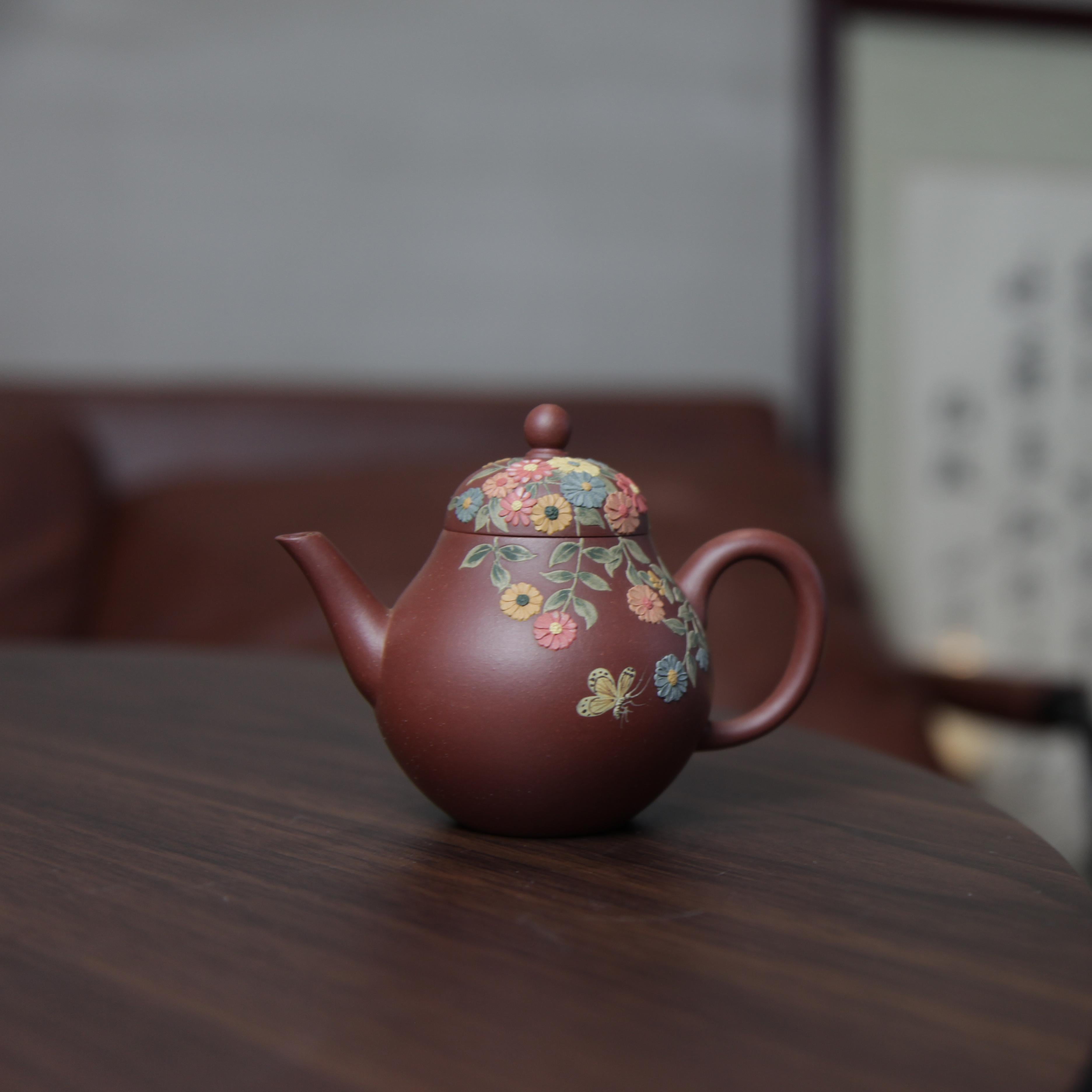 YiXing ZiSha Red Purple Clay Pear-shaped Teapot 红紫泥梨形壶[ZS68]