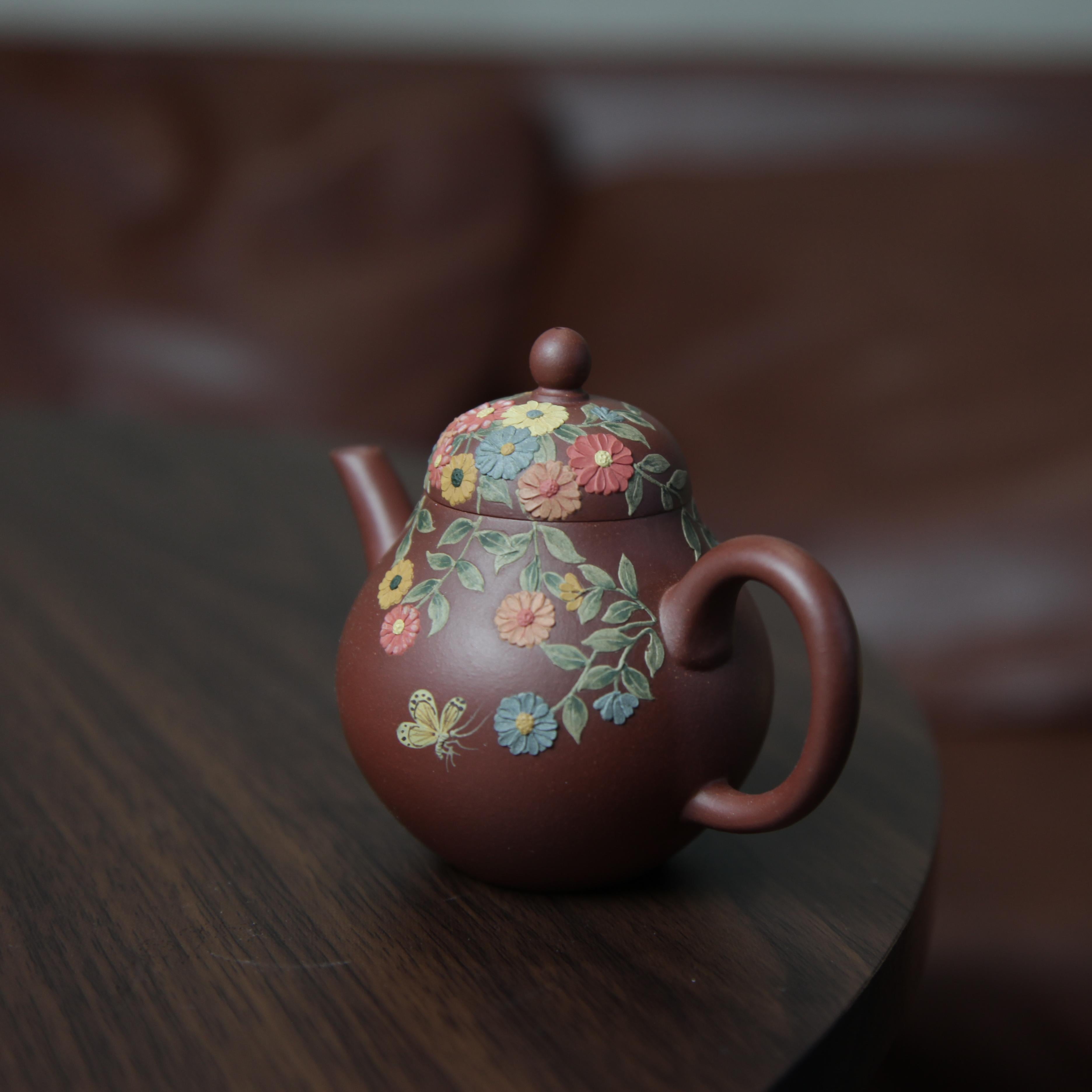 YiXing ZiSha Red Purple Clay Pear-shaped Teapot 红紫泥梨形壶[ZS68]
