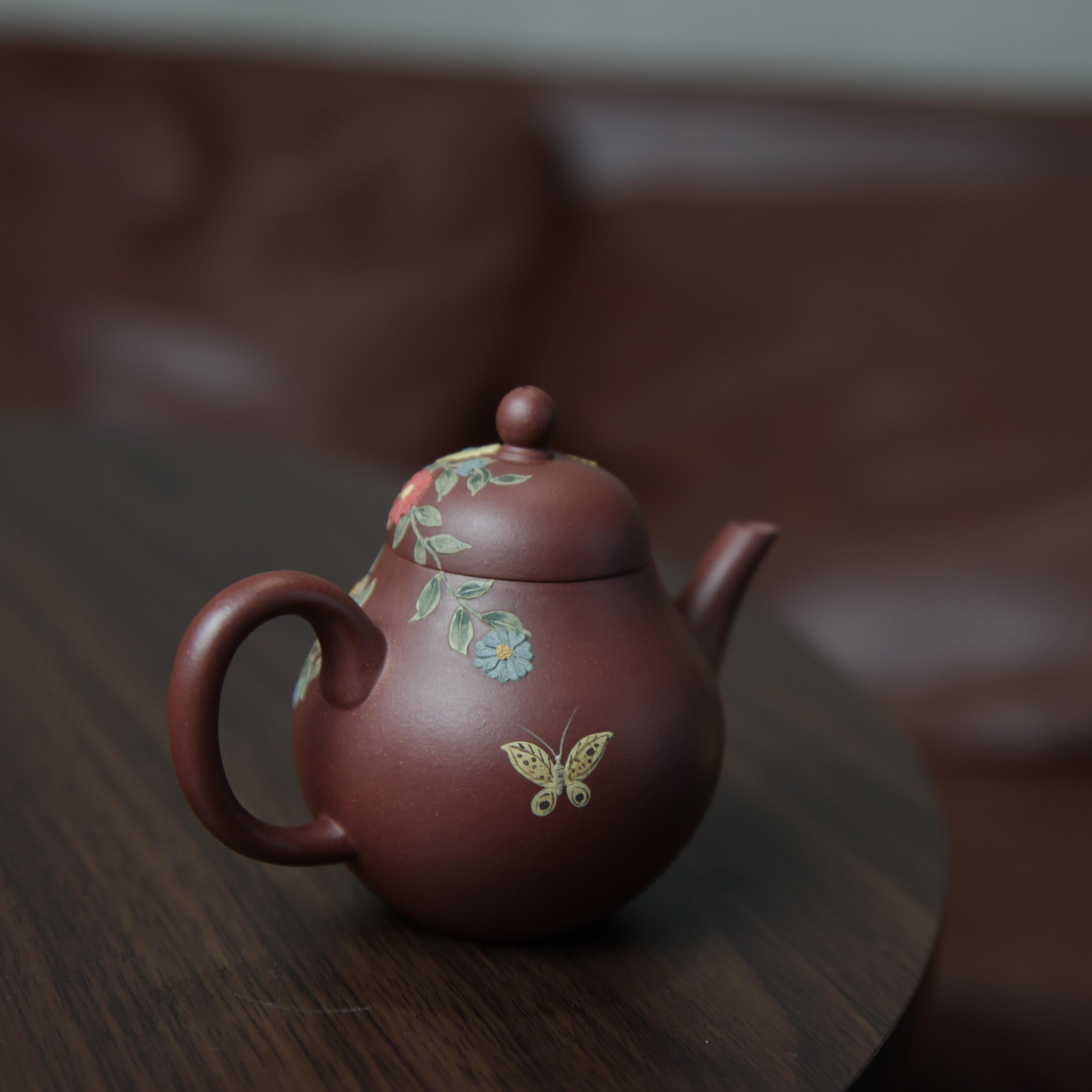 YiXing ZiSha Red Purple Clay Pear-shaped Teapot 红紫泥梨形壶[ZS68]