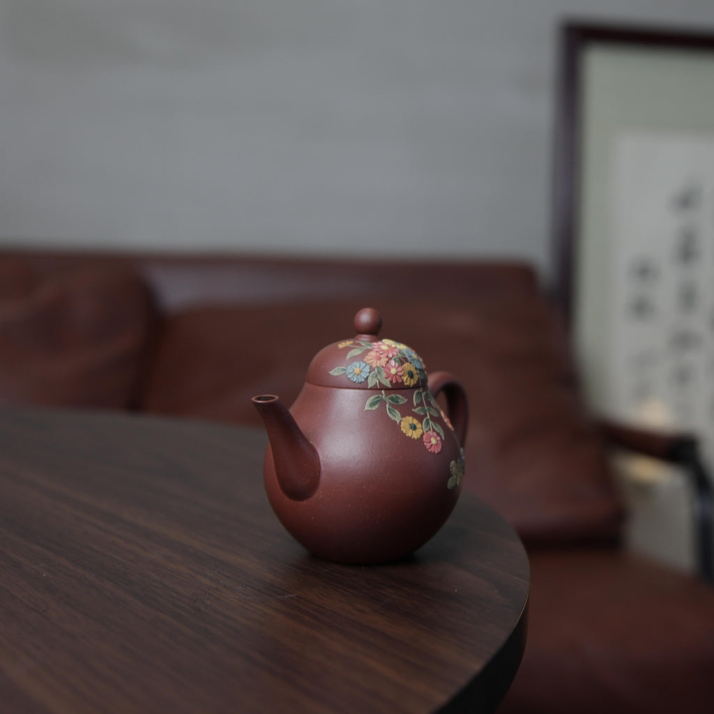 YiXing ZiSha Red Purple Clay Pear-shaped Teapot 红紫泥梨形壶[ZS68]