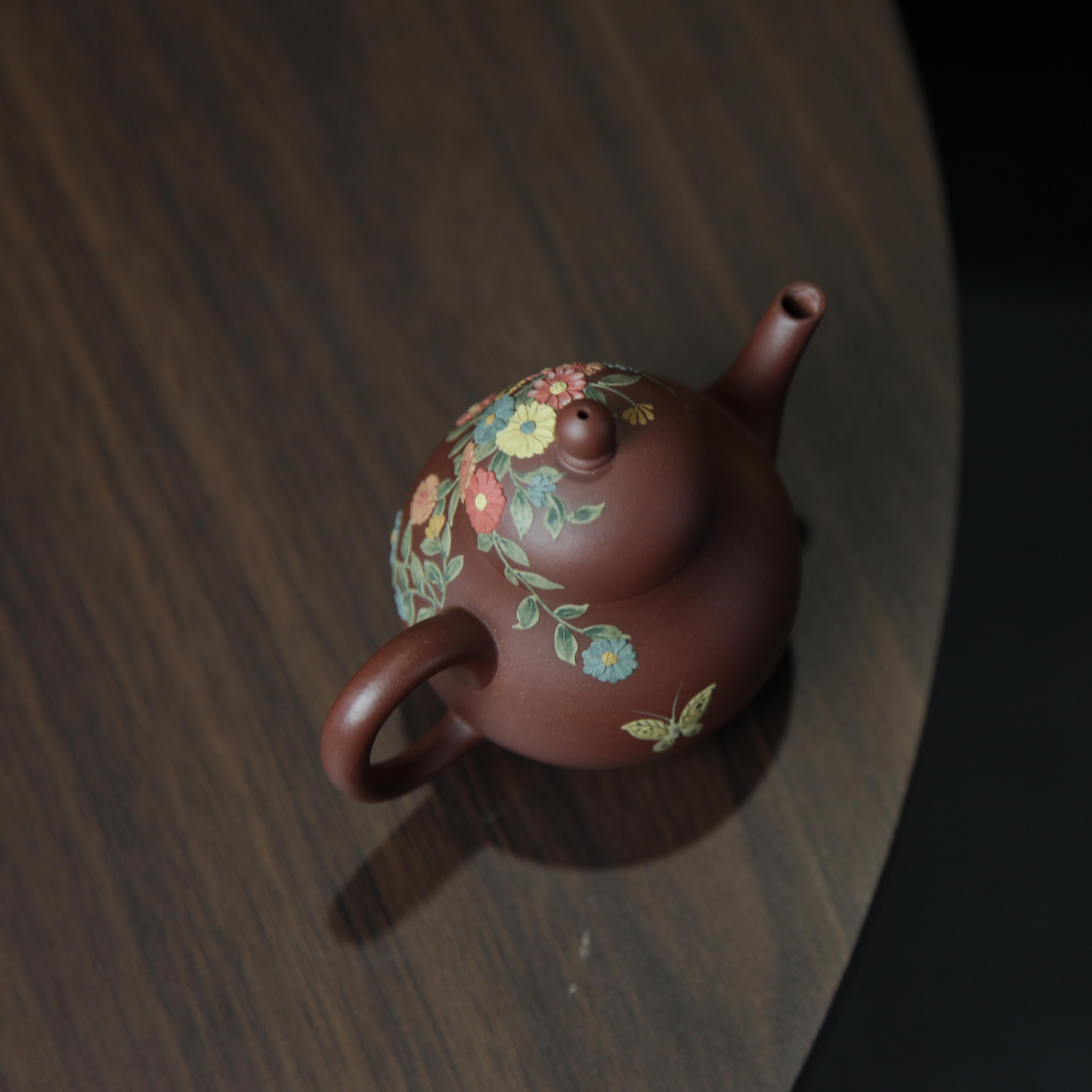 YiXing ZiSha Red Purple Clay Pear-shaped Teapot 红紫泥梨形壶[ZS68]