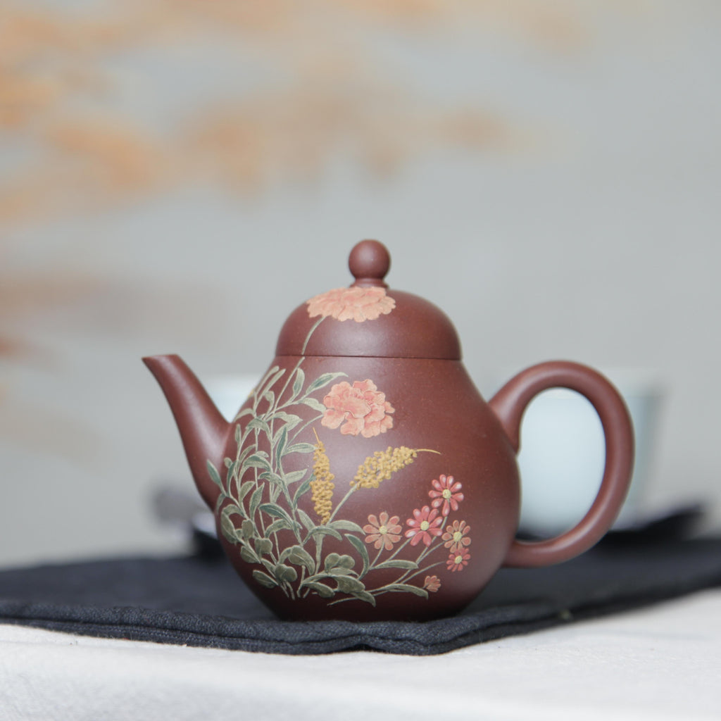 YiXing ZiSha Red Purple Clay Pear-shaped Teapot 红紫泥梨形壶[ZS68]