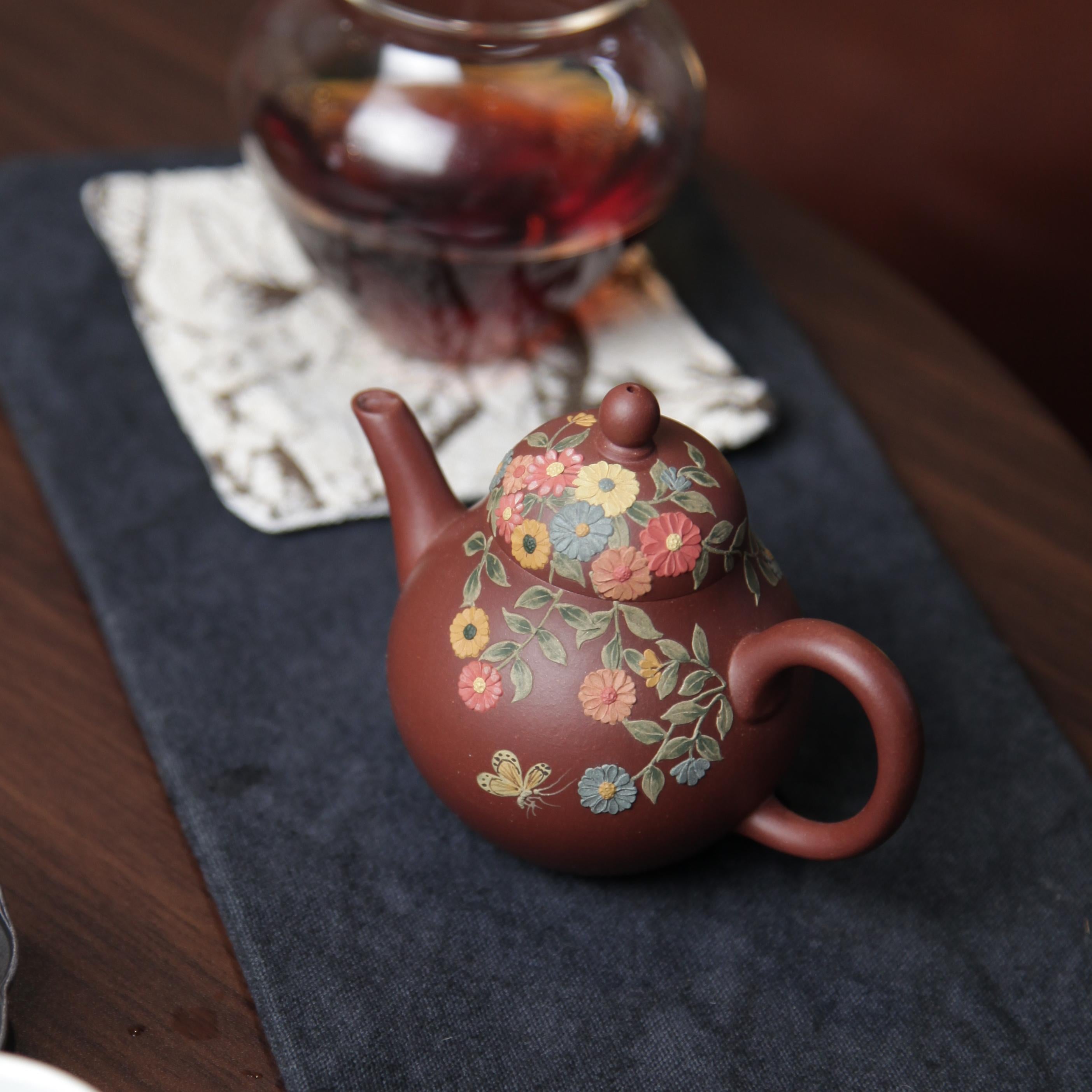 YiXing ZiSha Red Purple Clay Pear-shaped Teapot 红紫泥梨形壶[ZS68]