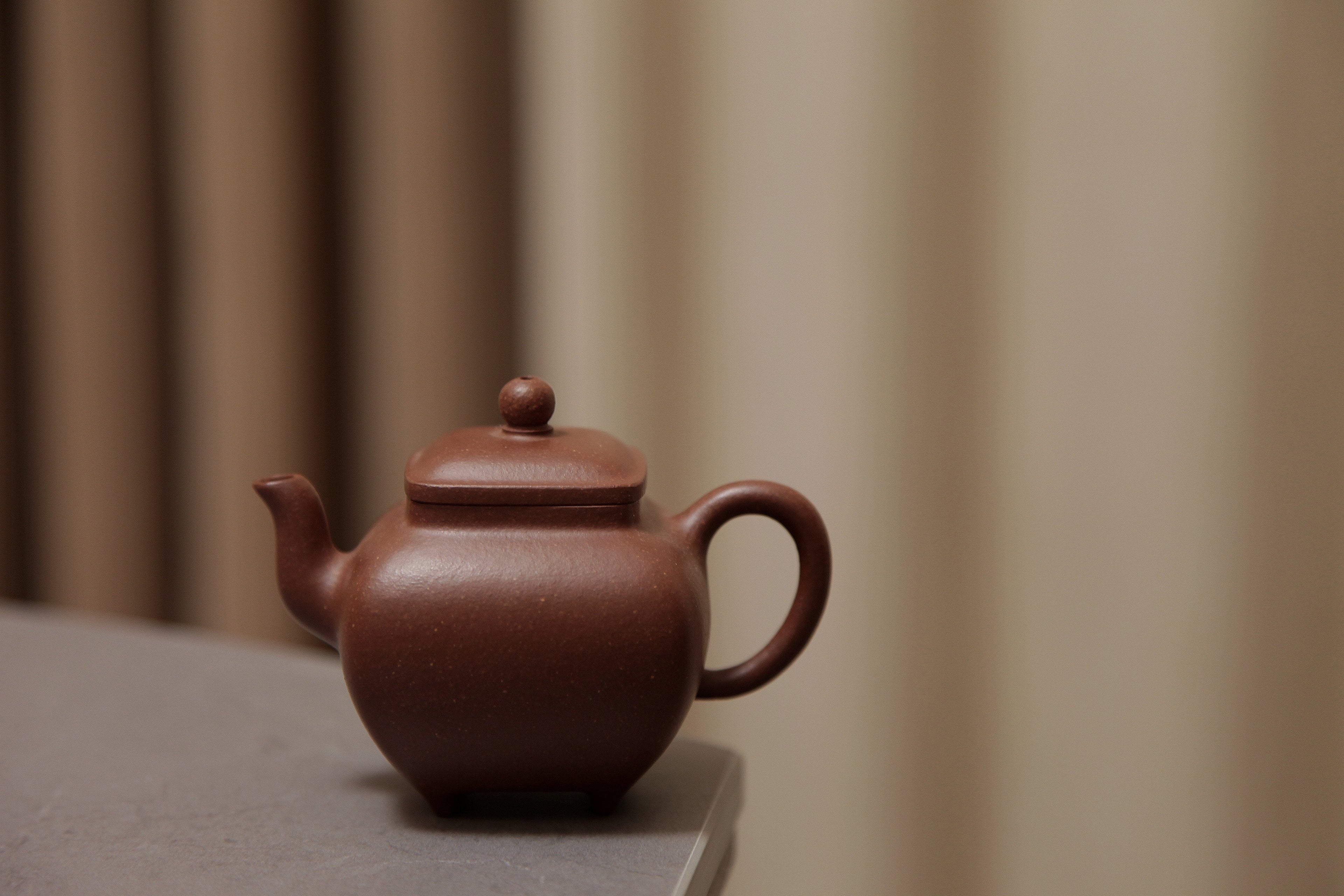 YiXing ZiSha Square Chuanlu Teapot 四方传炉壶100ml[ZS77]
