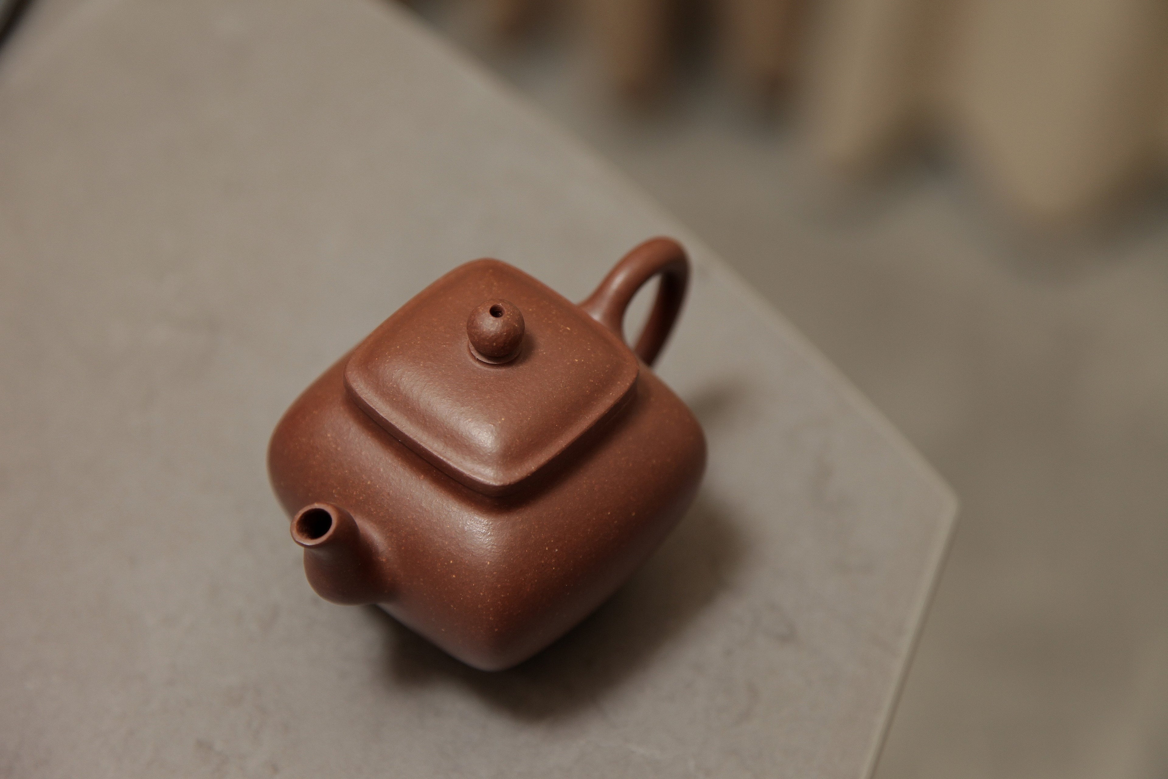 YiXing ZiSha Square Chuanlu Teapot 四方传炉壶100ml[ZS77]