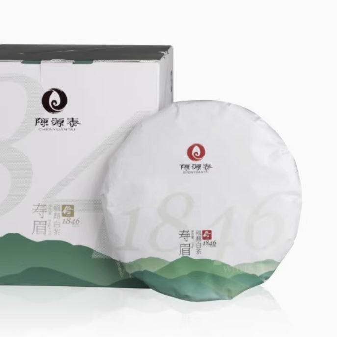 2018 Fuding Alpine Shou Mei(1846) White Tea 350g Cake